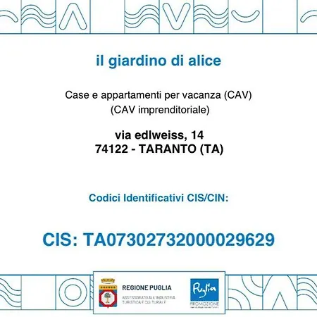 Appartement Il Giardino Di Alice